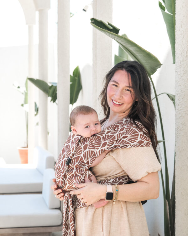 Neko Half Buckle Baby Carrier - Mocha (Linen)