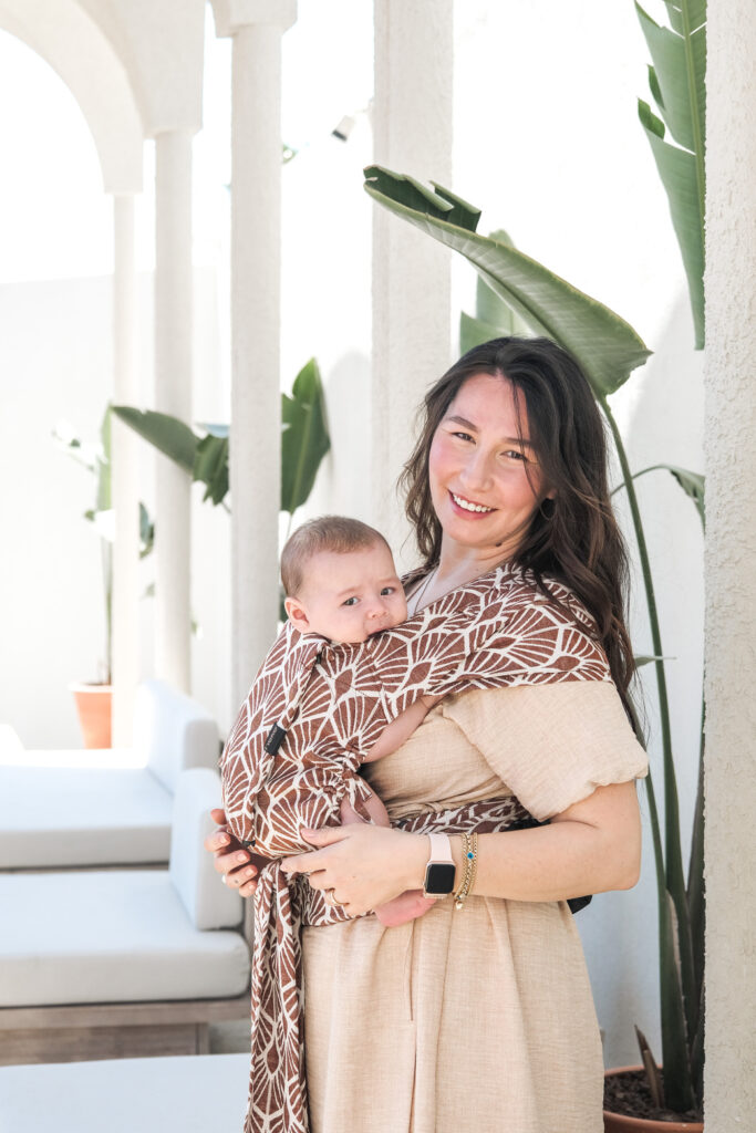 Neko Half Buckle Baby Carrier - Mocha (Linen)