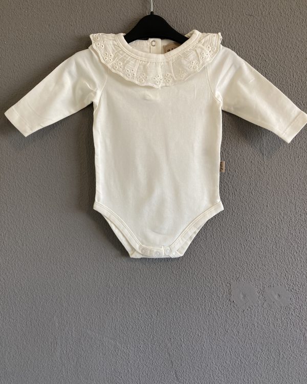 Lace collar baby body