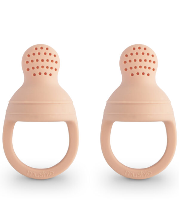 Mushie Blush Silicone Fresh Food Feeder