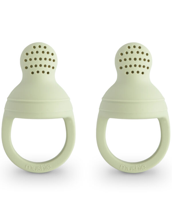 Mushie Sage Silicone Fresh Food Feeder