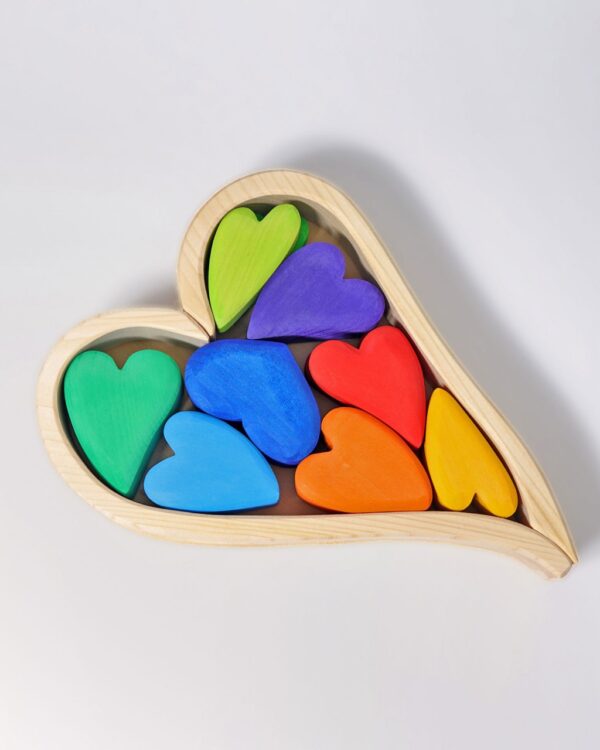 Grimm's Rainbow Hearts, 13 Pieces, 10177