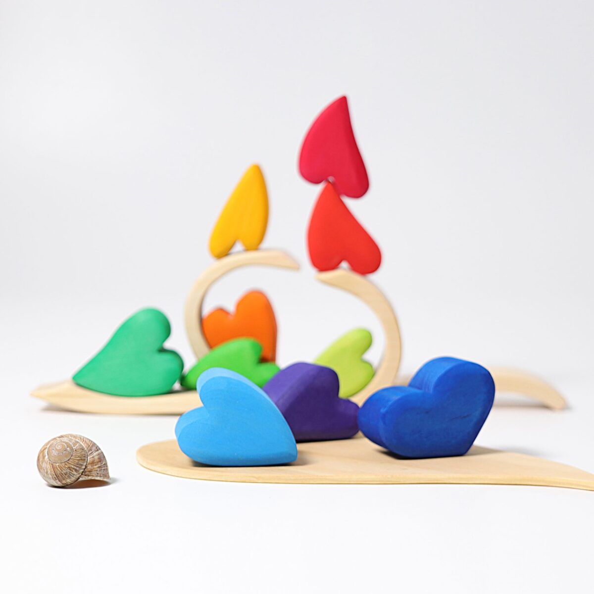 Grimm's Rainbow Hearts, 13 Pieces, 10177