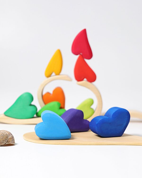 Grimm's Rainbow Hearts, 13 Pieces, 10177